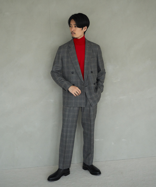 EDIFICE（エディフィス）の「サキソニー 1タック スラックス【セットアップ着用可】（その他パンツ・メンズ・ネイビー/ベージュ系その他/ブラウン/カーキ・LARGE/SMALL/X-LARGE/MEDIUM）」の19枚目の写真