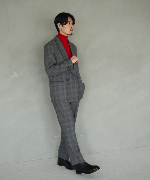 EDIFICE（エディフィス）の「サキソニー 1タック スラックス【セットアップ着用可】（その他パンツ・メンズ・ネイビー/ベージュ系その他/ブラウン/カーキ・LARGE/SMALL/X-LARGE/MEDIUM）」の21枚目の写真