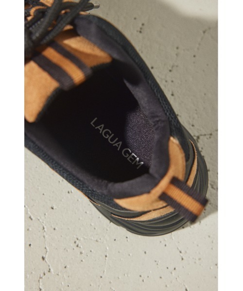 LAGUA GEM（ラグアジェム）の「F/SUEDE DUD SHOES フェイクスエードダッドシューズ（スニーカー・レディース・グレー/ベージュ・SMALL/MEDIUM/LARGE）」の6枚目の写真