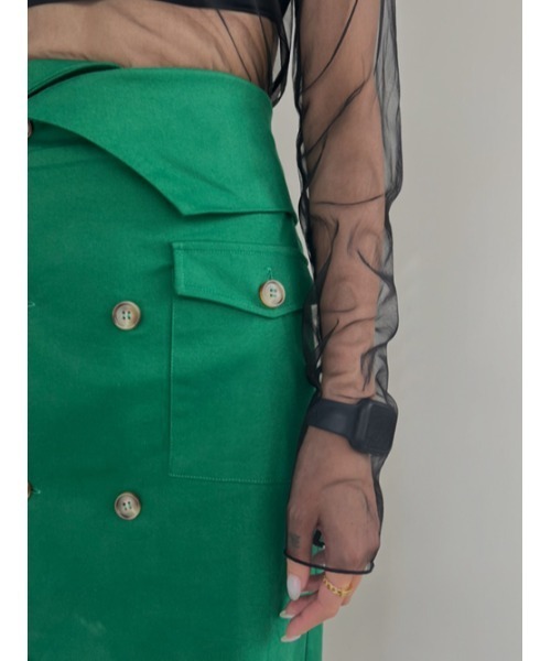 AMAIL(アマイル)の「Suke standard cloth(シャツ/ブラウス・レディース・ブルー/ブラック/ピンク・FREE)」の6枚目の写真