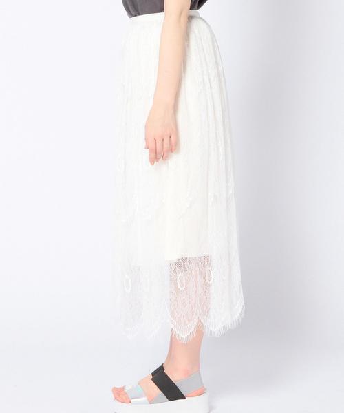 Another Edition（アナザーエディション）の「レースロングスカートⅡ/ AEFC LACE LONG SK Ⅱ（スカート・レディース・ホワイト/ネイビー・フリー）」の17枚目の写真