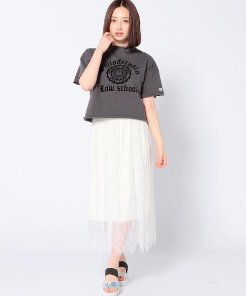 Another Edition（アナザーエディション）の「レースロングスカートⅡ/ AEFC LACE LONG SK Ⅱ（スカート・レディース・ホワイト/ネイビー・フリー）」の6枚目の写真