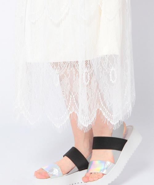 Another Edition（アナザーエディション）の「レースロングスカートⅡ/ AEFC LACE LONG SK Ⅱ（スカート・レディース・ホワイト/ネイビー・フリー）」の11枚目の写真