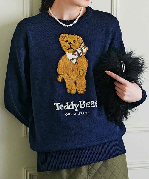 ドイツ ビンテージ チロル風ニット テディベア リペアあり IEDIT