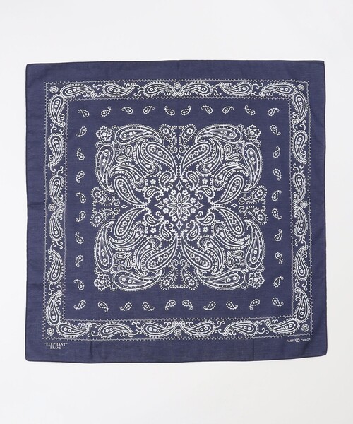 SHIPS(シップス)の「ELEPHANT BRAND: バンダナ スカーフ(バンダナ/スカーフ・メンズ・ホワイト/ネイビー/レッド・ONE SIZE)」の3枚目の写真