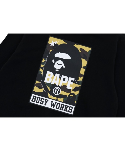 A BATHING APE(アベイシングエイプ)の「BUSY WORKS PULLOVER HOODIE M(パーカー・メンズ・ホワイト/ブラック・X-LARGE/XX-LARGE/MEDIUM/LARGE/XXX-LARGE/SMALL)」の7枚目の写真