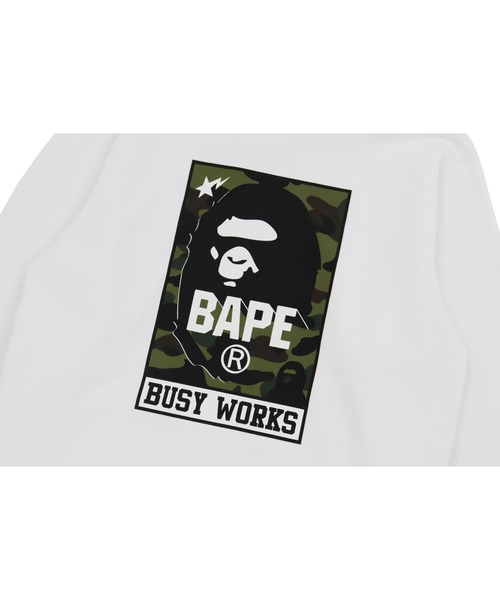 A BATHING APE(アベイシングエイプ)の「BUSY WORKS PULLOVER HOODIE M(パーカー・メンズ・ホワイト/ブラック・X-LARGE/XX-LARGE/MEDIUM/LARGE/XXX-LARGE/SMALL)」の10枚目の写真