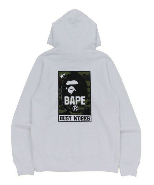 A BATHING APE(アベイシングエイプ)の「BUSY WORKS PULLOVER HOODIE M(パーカー・メンズ・ホワイト/ブラック・X-LARGE/XX-LARGE/MEDIUM/LARGE/XXX-LARGE/SMALL)」の8枚目の写真