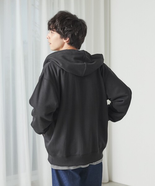 coen（コーエン）の「裏シャギーフリースパーカー（パーカー・メンズ・ダークグレー/ブラック・S/M/L/XL）」の7枚目の写真