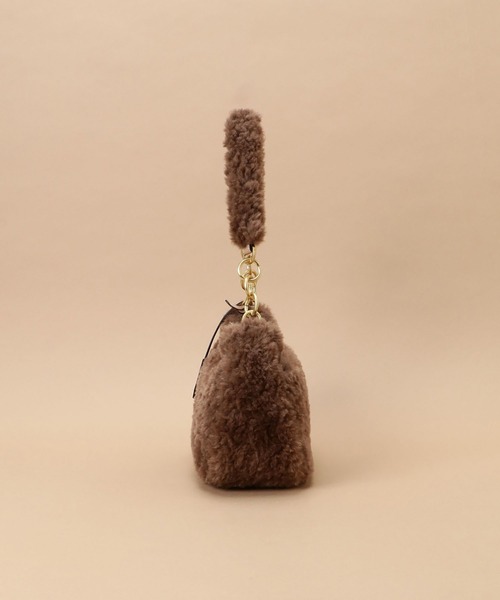 Samantha Thavasa（サマンサタバサ）の「ソフトファー ショルダーバッグ（ショルダーバッグ・レディース・イエロー/ブラウン/グレイッシュベージュ/ライトブルー/その他1・FREE）」の6枚目の写真