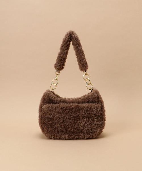 Samantha Thavasa（サマンサタバサ）の「ソフトファー ショルダーバッグ（ショルダーバッグ・レディース・イエロー/ブラウン/グレイッシュベージュ/ライトブルー/その他1・FREE）」の7枚目の写真