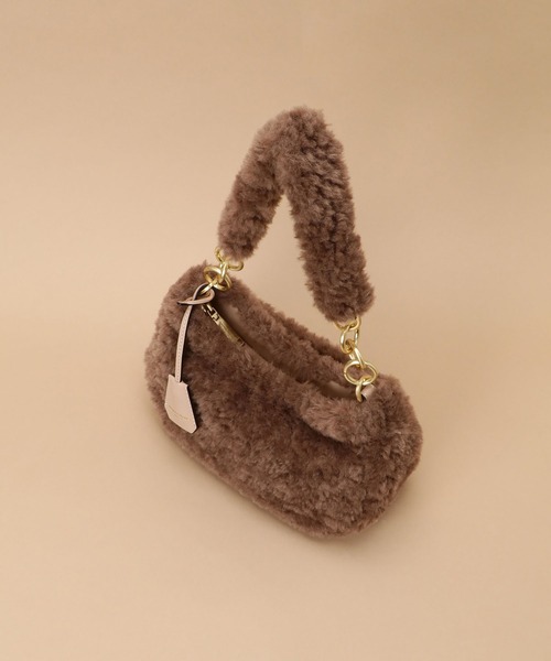 Samantha Thavasa（サマンサタバサ）の「ソフトファー ショルダーバッグ（ショルダーバッグ・レディース・イエロー/ブラウン/グレイッシュベージュ/ライトブルー/その他1・FREE）」の8枚目の写真