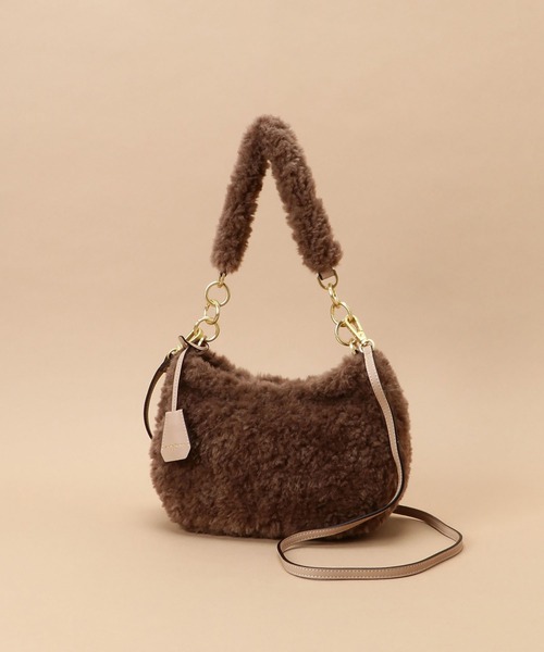 Samantha Thavasa（サマンサタバサ）の「ソフトファー ショルダーバッグ（ショルダーバッグ・レディース・イエロー/ブラウン/グレイッシュベージュ/ライトブルー/その他1・FREE）」の11枚目の写真