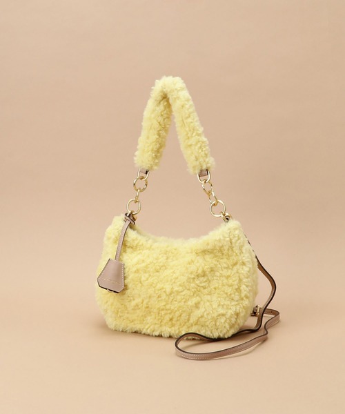 Samantha Thavasa（サマンサタバサ）の「ソフトファー ショルダーバッグ（ショルダーバッグ・レディース・イエロー/ブラウン/グレイッシュベージュ/ライトブルー/その他1・FREE）」の13枚目の写真