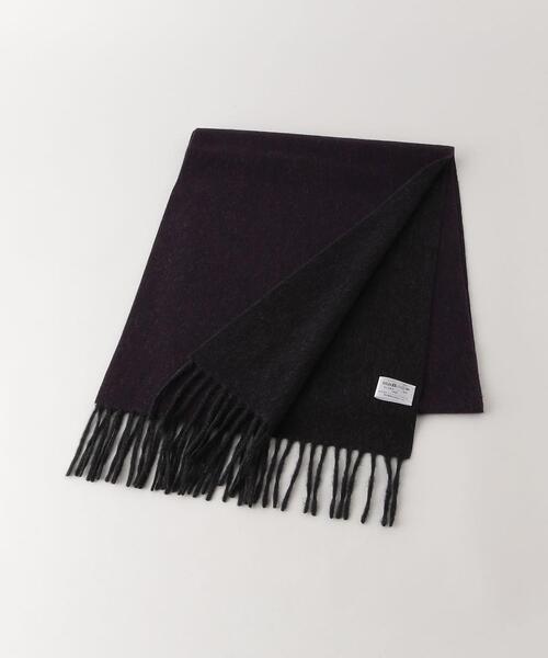 green label relaxing（グリーンレーベルリラクシング）の「カシミヤ リバー ソリッド マフラー（マフラー・メンズ・ベージュ/パープル/ネイビー/ダークグレー/ケリー/ダークブラウン/ブラック・FREE）」の7枚目の写真