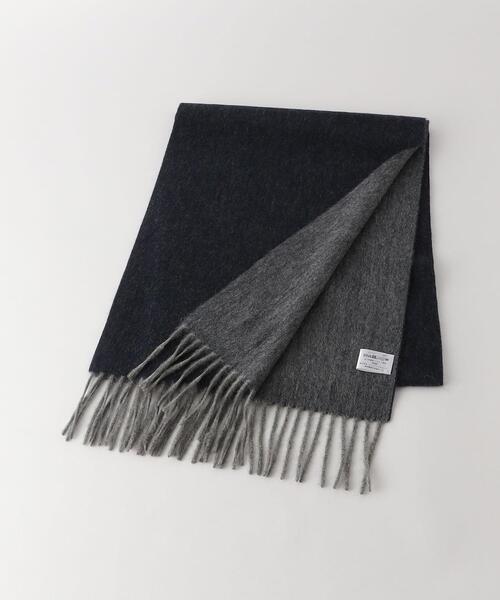 green label relaxing（グリーンレーベルリラクシング）の「カシミヤ リバー ソリッド マフラー（マフラー・メンズ・ベージュ/パープル/ネイビー/ダークグレー/ケリー/ダークブラウン/ブラック・FREE）」の6枚目の写真