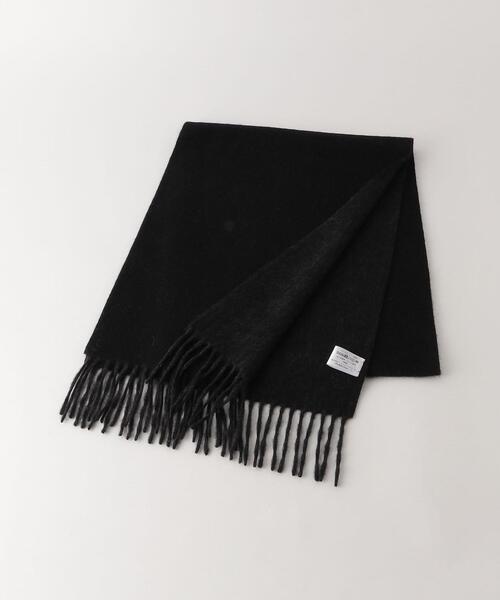 green label relaxing（グリーンレーベルリラクシング）の「カシミヤ リバー ソリッド マフラー（マフラー・メンズ・ベージュ/パープル/ネイビー/ダークグレー/ケリー/ダークブラウン/ブラック・FREE）」の2枚目の写真