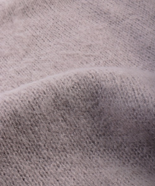 WESTSEA（ウエストシー）の「モヘヤライク起毛 レイヤード クルーネックニット（ニット/セーター・メンズ・ベージュ/グリーン/グレー・LL/L/M）」の21枚目の写真