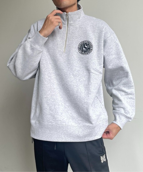 CPCM（シーピーシーエム）の「13オンス裏起毛胸刺繍ハーフシップスウェット（スウェット・レディース・グリーン/グレー/チャコールグレー・LARGE/MEDIUM）」の11枚目の写真