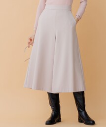 【洗える】ツイルストレッチフレア パンツ