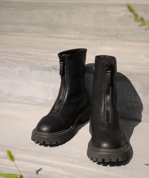 antiqua（アンティカ）の「フロントジップブーツ（ブーツ・レディース・ブラック/ブラウン系その他・37/38/39/40/41）」の15枚目の写真