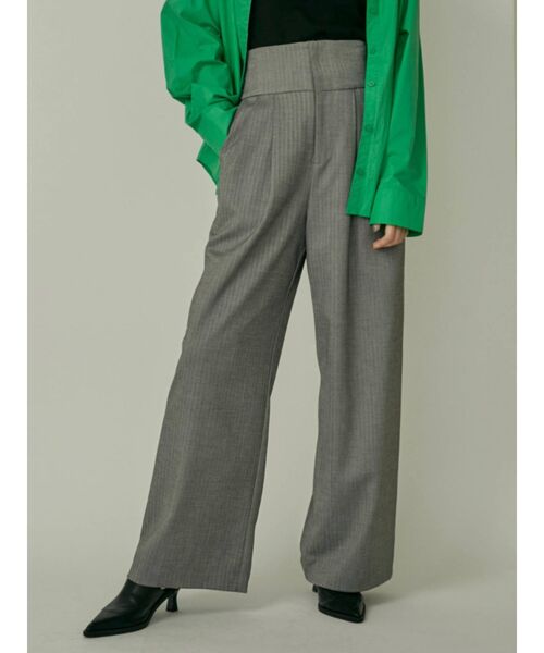 EMODA（エモダ）の「スーパーハイウエストストレートパンツ（その他パンツ・レディース・ブラック/ブルー/グレー・SMALL/MEDIUM）」の4枚目の写真