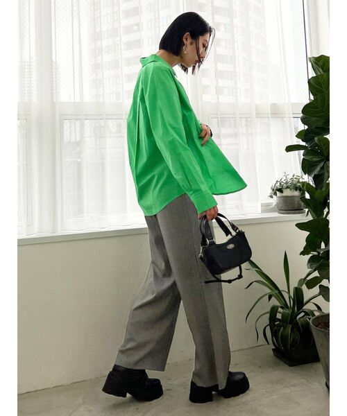 EMODA（エモダ）の「スーパーハイウエストストレートパンツ（その他パンツ・レディース・ブラック/ブルー/グレー・SMALL/MEDIUM）」の8枚目の写真