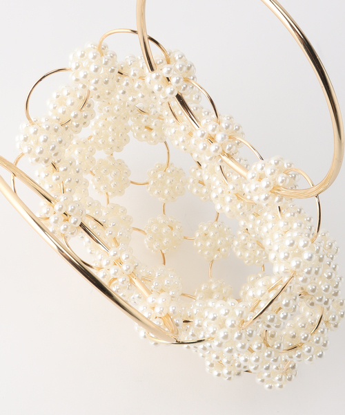 Charles Chaton（シャルルシャトン）の「Galaxy Pearl Beaded Bag（ハンドバッグ・レディース・ホワイト・FREE）」の13枚目の写真