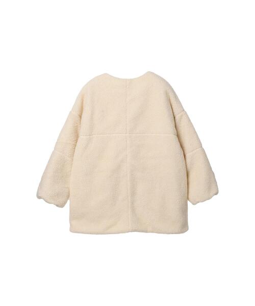 koe（コエ）の「ボアキルティングリバーシブルコート（その他アウター・レディース・ブラック/オフホワイト・M）」の18枚目の写真