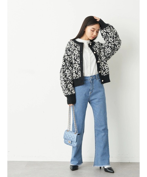 earth music&ecology(アースミュージックアンドエコロジー)の「キルティングチェーンショルダー(ショルダーバッグ・レディース・ブラック/アイボリー/ダークブルー/ライトピンク・FREE)」の11枚目の写真