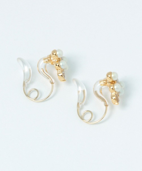 studio CLIP(スタディオクリップ)の「【daily CLIP】クリスタルループフィットパール(イヤリング・レディース・その他1/その他2・FREE)」の2枚目の写真