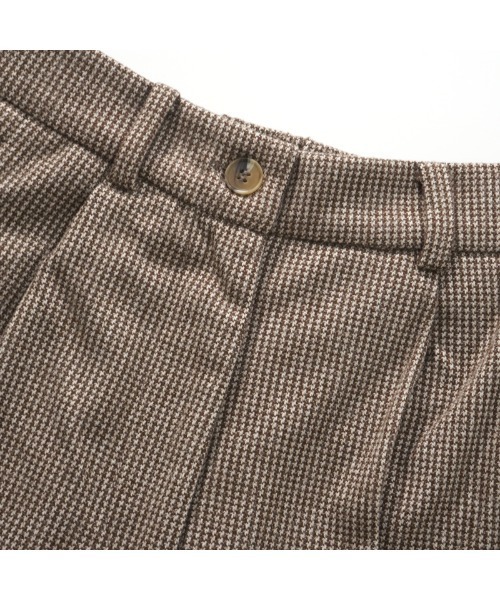 flower(フラワー)の「シェイプチェックパンツ(スラックス・レディース・ブラウン/ベージュ・FREE)」の20枚目の写真