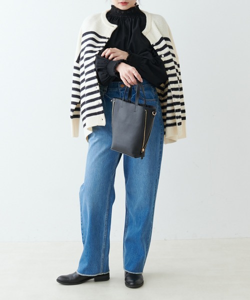 PUAL CE CIN（ピュアルセシン）の「レースシャーリングブラウス（シャツ/ブラウス・レディース・オフホワイト/ブラック・FREE）」の13枚目の写真