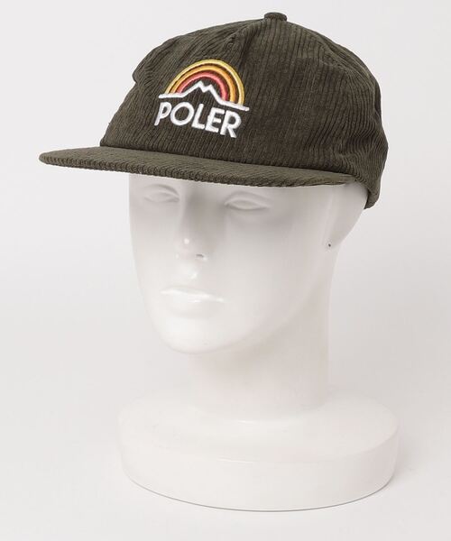 POLeR（ポーラー）の「POLeR/ポーラー　MOUNTAIN RAINBOW HAT マウンテンレインボーハット　キャップ（キャップ・メンズ・ブラック/オリーブ系・F）」の2枚目の写真