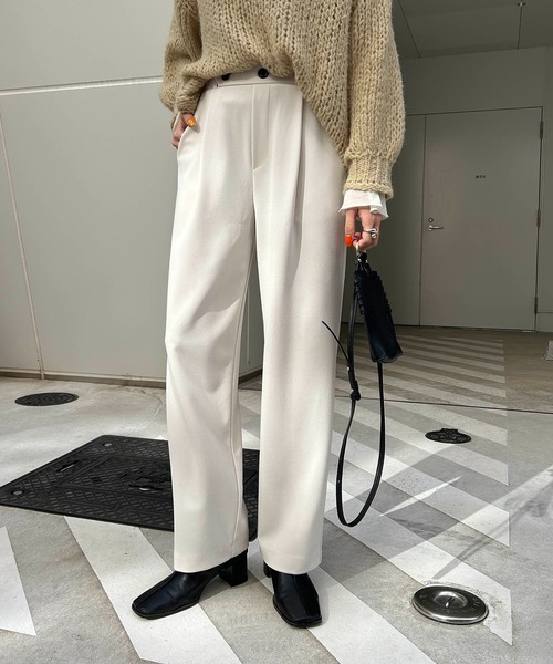 CAPRICIEUX LE'MAGE（カプリシューレマージュ）の「カットジョーゼットパンツ（その他パンツ・レディース・ホワイト系その他/ベージュ/ブラック・36/38）」の17枚目の写真