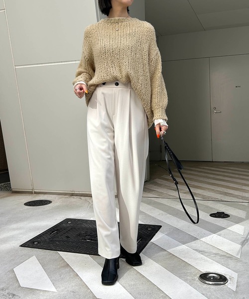 CAPRICIEUX LE'MAGE（カプリシューレマージュ）の「カットジョーゼットパンツ（その他パンツ・レディース・ホワイト系その他/ベージュ/ブラック・36/38）」の13枚目の写真