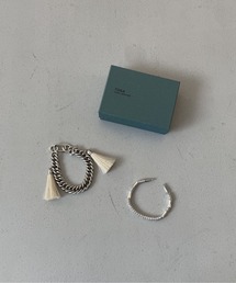 アクセサリー TOGA ARCHIVES l fringe bangle set TOGA ARCHIVES Metal Fringe Bangle Set - Silver | THEROOM