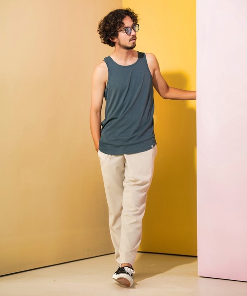 ANGENEHM(アンゲネーム)の「mta491-Hem Round Long Length Tank top (MADE IN JAPAN) タンクトップ(タンクトップ・メンズ・ブラック/ホワイト/グレー・M/L)」の9枚目の写真