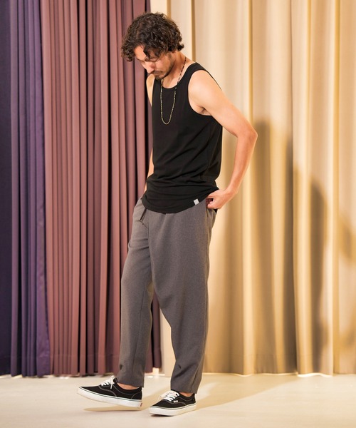 ANGENEHM(アンゲネーム)の「mta491-Hem Round Long Length Tank top (MADE IN JAPAN) タンクトップ(タンクトップ・メンズ・ブラック/ホワイト/グレー・M/L)」の19枚目の写真