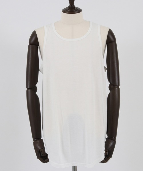 ANGENEHM(アンゲネーム)の「mta491-Hem Round Long Length Tank top (MADE IN JAPAN) タンクトップ(タンクトップ・メンズ・ブラック/ホワイト/グレー・M/L)」の22枚目の写真