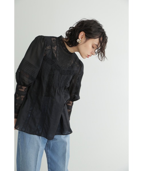 JILL STUART(ジルスチュアート)の「◆レースピンタックブラウス(シャツ/ブラウス・レディース・ホワイト/ブラック・FREE)」の16枚目の写真