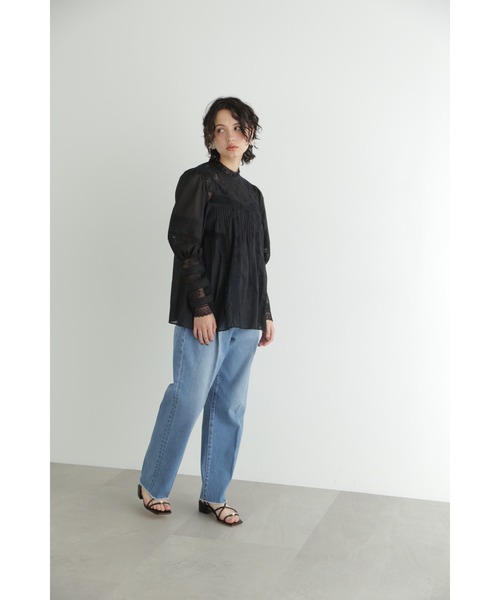 JILL STUART(ジルスチュアート)の「◆レースピンタックブラウス(シャツ/ブラウス・レディース・ホワイト/ブラック・FREE)」の13枚目の写真