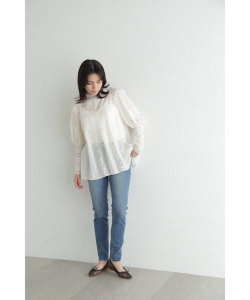 JILL STUART(ジルスチュアート)の「◆レースピンタックブラウス(シャツ/ブラウス・レディース・ホワイト/ブラック・FREE)」の11枚目の写真