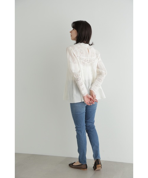 JILL STUART(ジルスチュアート)の「◆レースピンタックブラウス(シャツ/ブラウス・レディース・ホワイト/ブラック・FREE)」の22枚目の写真