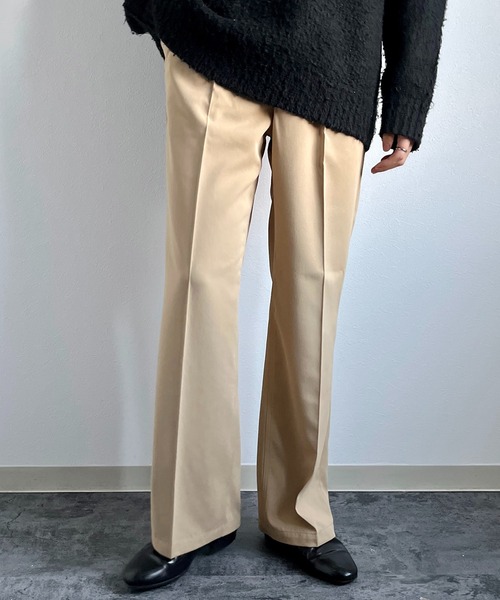 y/m by れぽすけ(イムバイレポスケ)の「ワンタックスラックス(スラックス・メンズ・ブラック/ベージュ・XS/S/M/L/XL)」の19枚目の写真