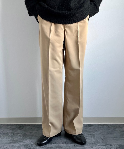 y/m by れぽすけ(イムバイレポスケ)の「ワンタックスラックス(スラックス・メンズ・ブラック/ベージュ・XS/S/M/L/XL)」の20枚目の写真