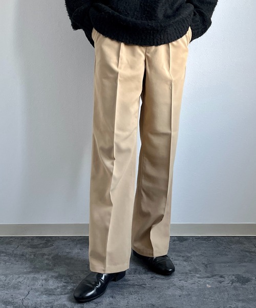 y/m by れぽすけ(イムバイレポスケ)の「ワンタックスラックス(スラックス・メンズ・ブラック/ベージュ・XS/S/M/L/XL)」の21枚目の写真