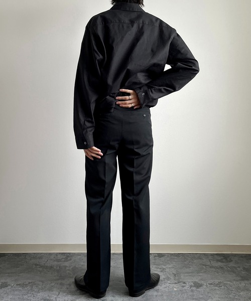 y/m by れぽすけ(イムバイレポスケ)の「ワンタックスラックス(スラックス・メンズ・ブラック/ベージュ・XS/S/M/L/XL)」の8枚目の写真