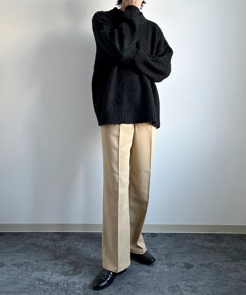 y/m by れぽすけ(イムバイレポスケ)の「ワンタックスラックス(スラックス・メンズ・ブラック/ベージュ・XS/S/M/L/XL)」の13枚目の写真