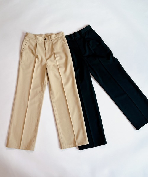 y/m by れぽすけ(イムバイレポスケ)の「ワンタックスラックス(スラックス・メンズ・ブラック/ベージュ・XS/S/M/L/XL)」の22枚目の写真